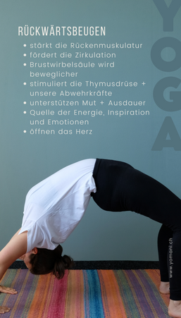 Yoga Rückwärtsbeugen Backbends Gesundheitspraxis Yomani Nina Berger Windisch